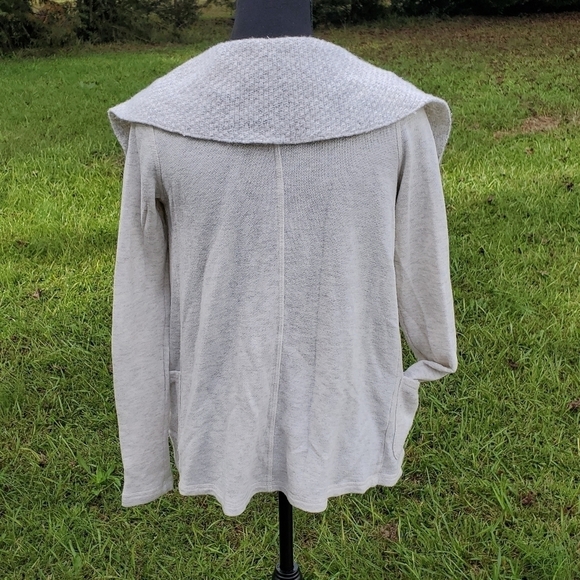 Cream Buttondown Sweater Large Collar New XS Anthropologie - Picture 4 of 6